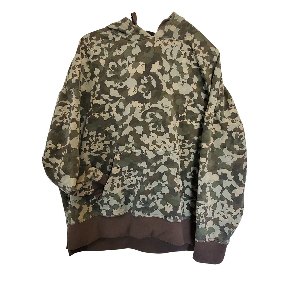 Athletic Works Girls XL 16-18 Camo Floral Hoodie Green Brown AW33100077298P